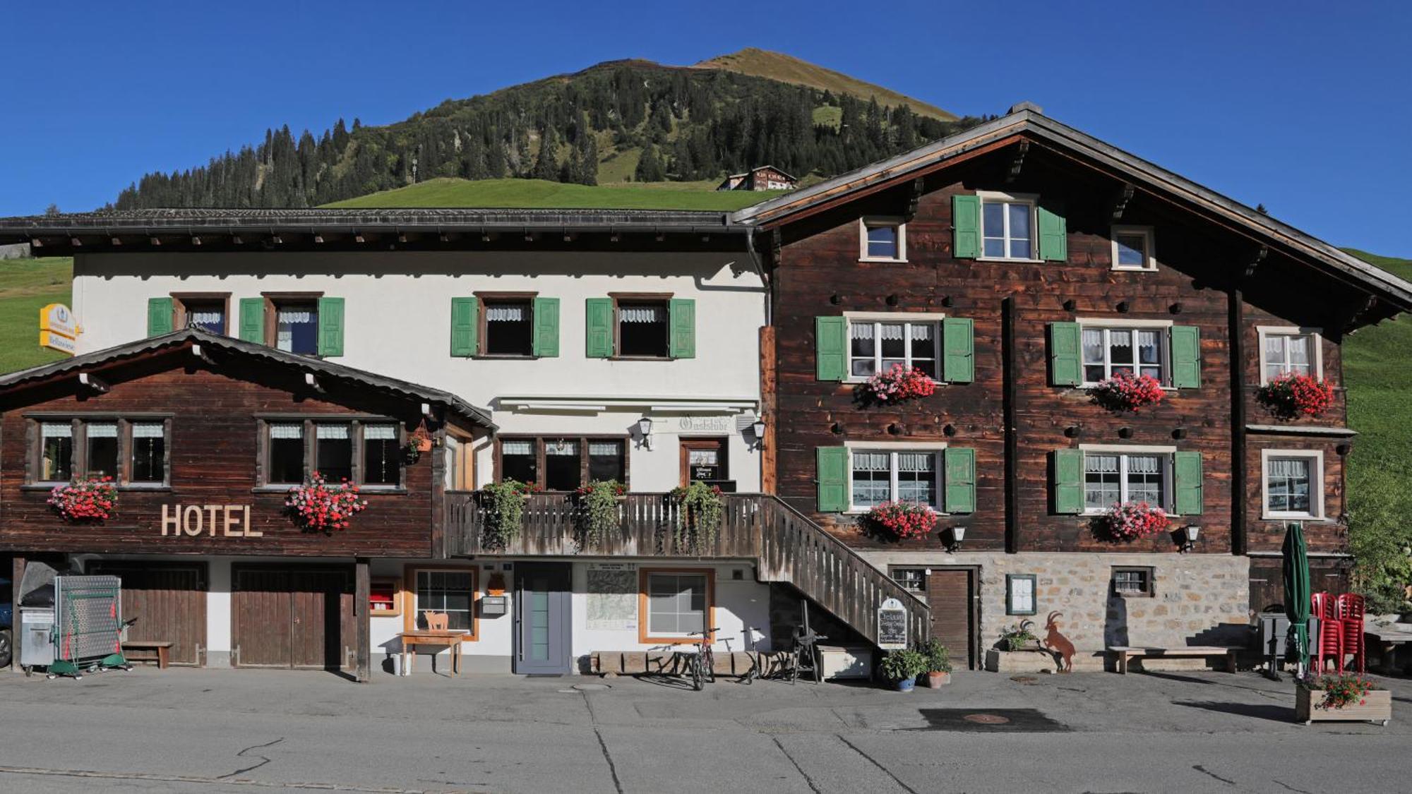 Gasthaus Bellawiese St. Antönien Exterior foto